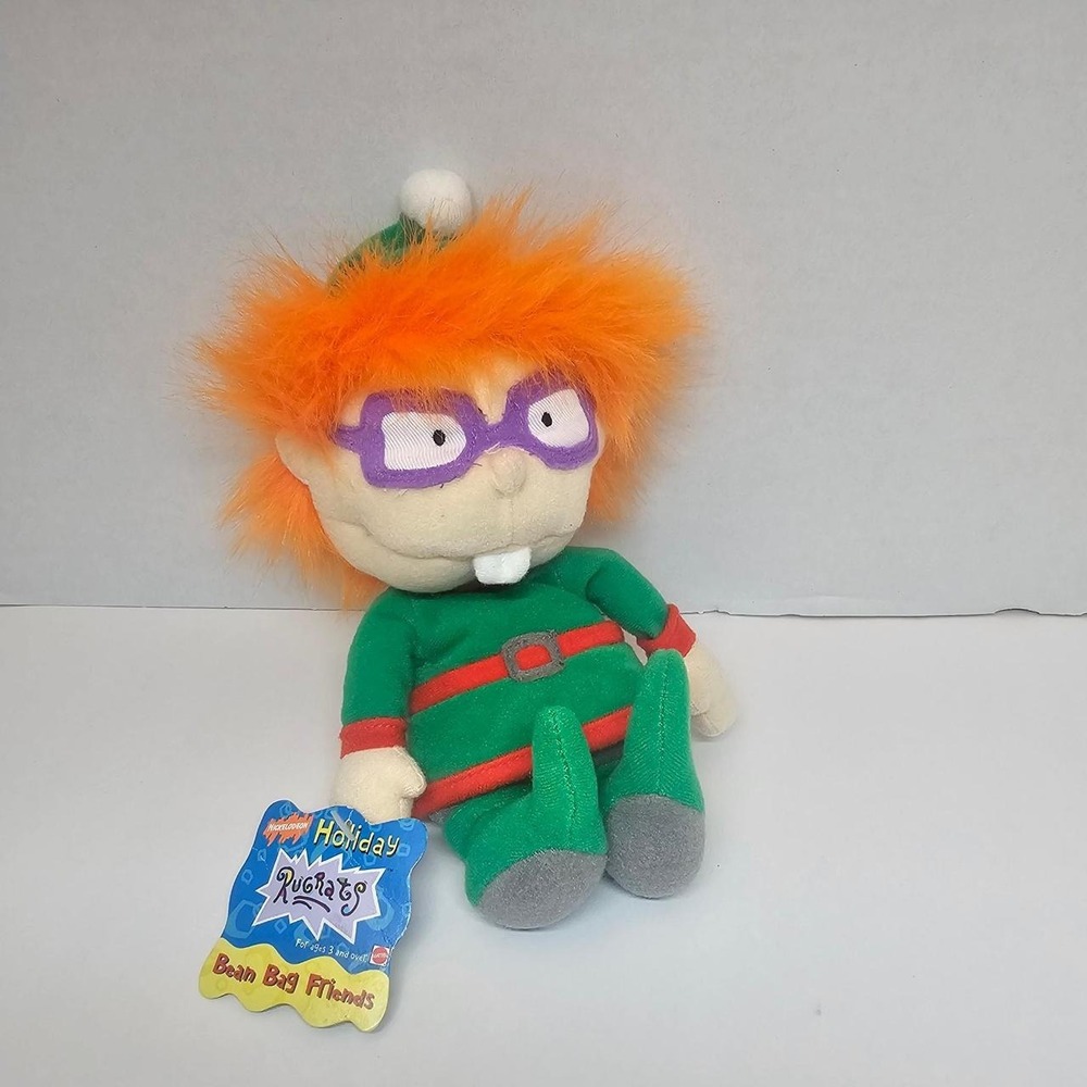 Vintage 90s Rugrats Holiday Bean Bag Plush. Chucky‎